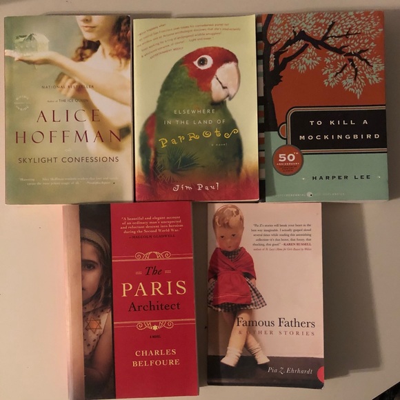 Other - 5 Paper back Books (NWOT) Famous Fathers The Paris Architect (5AJHCP P65)